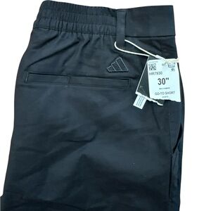 Adidas Go To Hybrid Golf Shorts Black Men's Size 30‎ NWT Adidas Logo Zip Button